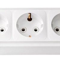 Розетка Пралеска 3-ая белый с/з (40)