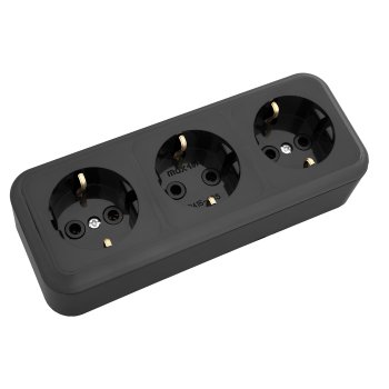 Рoзетка Пралеска 3-ая черный с/з (32)