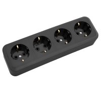 Рoзетка Пралеска 4-ая черный с/з (24)