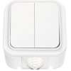 Выкл Пралеска Аква 2кл.  IP54 белый (60)