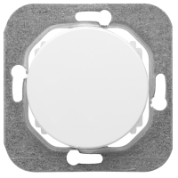 Механизм выключателя Прованс 1кл белый (12)