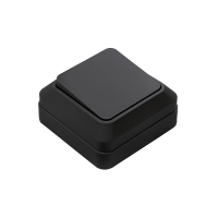 Выключатель BOLLETO 1кл 7021B черный накл (10)