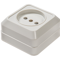 Розетка BOLLETO 1-ая 7022 белый накл (10)