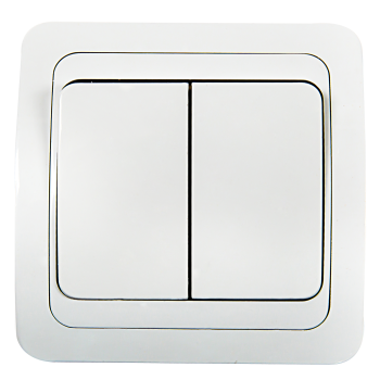 Выключатель ASD CLASSICO 2кл. 2023 белый (10)