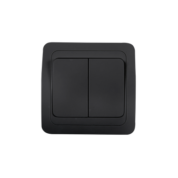 Выключатель CLASSICO 2кл. 2023 черный (10)