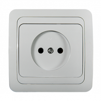 Розетка ASD CLASSICO 1-ая б/з белый 2022