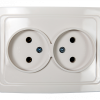 Розетка ASD CLASSICO 2-ая б/з 2102 белый (10)