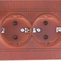 Розетка Lezard Mira 2-ая вишня с/з (10/120)