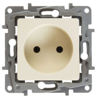 Механизм розетки Legrand Etika 1-ая без заземления 16А слоновая кость (20)