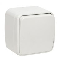 Выключатель EKF Basic Минск 1-кл ОП 10А белый