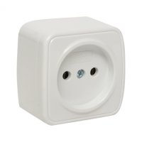 Розетка EKF Basic Минск 1-ая б/з ОП 10А белый (10)