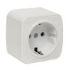 Розетка EKF Basic Минск 1-ая с/з ОП 16А белый (10)