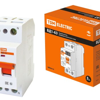 УЗО 2Р  16А 30мА TDM ВД1-63 (6)