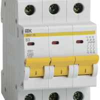 Выключатель автоматический 3P   3A 4,5kA В IEK BA47-29 (4/48)