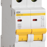 Выключатель автоматический 2P   1A 4,5kA C IEK BA47-29 (6/72)