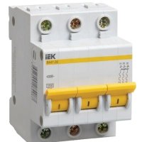 Выключатель автоматический 3P 63A 4,5kA C IEK BA47-29 (4/48)