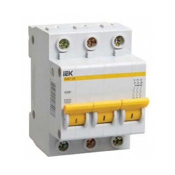Выключатель автоматический 3P  63A 4,5kA D IEK BA47-29 (4/48)