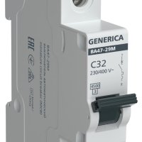 Выключатель автоматический 1P  32A  4,5кА C ВА47-29М Generica (12/144)