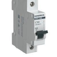 Выключатель автоматический 1P  50A  4,5кА C ВА47-29М Generica (12/144)