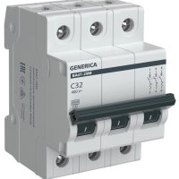 Выключатель автоматический 3P  32A  4,5кА C ВА47-29М Generica (48)