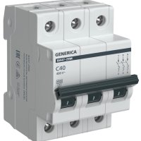 Выключатель автоматический 3P  40A  4,5кА C ВА47-29М Generica (48)