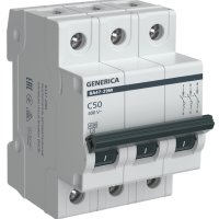 Выключатель автоматический 3P  50A  4,5кА C ВА47-29М Generica (48)