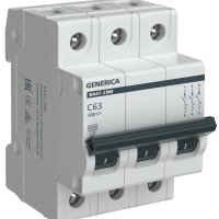 Выключатель автоматический 3P  63A  4,5кА C ВА47-29М Generica (48)