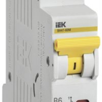 Выключатель автоматический 1Р 6А 6кА B IEK ВА47-60M (12/144)