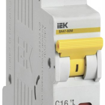 Выключатель автоматический 1P 16A 6кА C IEK BA47-60M (12/144)