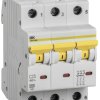 Выключатель автоматический 3P 25A 6кА C IEK BA47-60M (4/48)