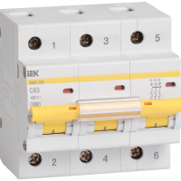 Выключатель автоматический 3P  40A 10kA C IEK BA47-100 (4/40)