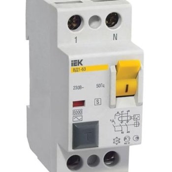 УЗО 2P  63A  30мА IEK ВД1-63 (4/48)