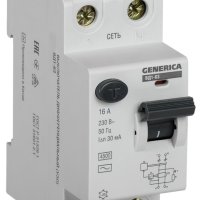 УЗО 2P  16A 30мА IEK ВД1-63 Generica (4/48)