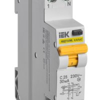 ДИФ 2Р 25А 30мА А 6кА С IEK АВДТ32МL (10)