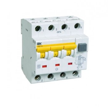 ДИФ 4P 16A 30мА IEK АВДТ-34 (3)