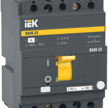 Выключатель автоматический 3P  50А 35кА IEK ВА88-33 (16)