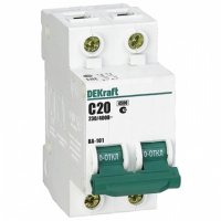 Выключатель автоматический 2P 20A 4,5kA C DEKraft BA-101 (6/72)