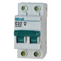Выключатель автоматический 2P 32A 4,5kA C DEKraft BA-101 (6/72)