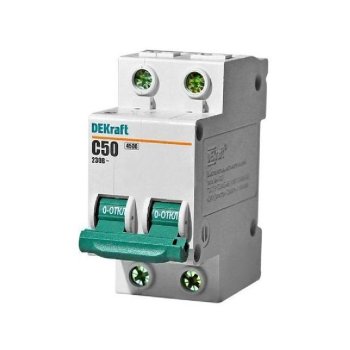 Выключатель автоматический 2P  50A 4,5kA C DEKraft BA-101 (6)