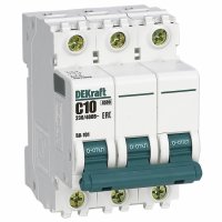 Выключатель автоматический 3P 10A 4,5kA C DEKraft BA-101 (4)