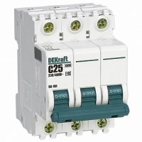 Выключатель автоматический 3P  25A 4,5kA C DEKraft BA-101 (4)