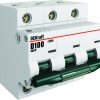 Автоматические выключатели 3P 100A 10A C DEKraft BA-201