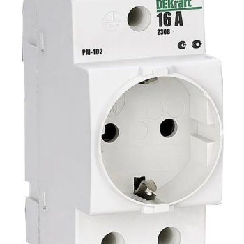 Розетка на DIN 16А с заземлением DEKraft РМ-102 (6)