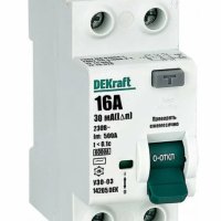УЗО 2P 16A 30мА 6кА АС DEKraft УЗО-03 (6)