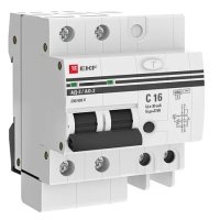 ДИФ 2P 16A 30мA 6кА EKF АД-2 AC электронный защита 270В (4)