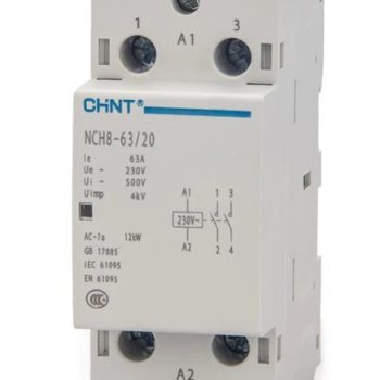 Контактор модульный 63А 220В 2НО Chint NCH8-63/20 (6)