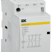 Контактор модульный IEK КМ20-22М AC (90)