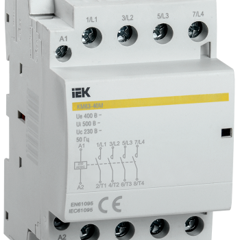 Контактор модульный IEK КМ63-40М AC/DC (60)