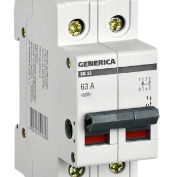 Выкл нагрузки 2Р  63А Generica ВН-32 (6/72)