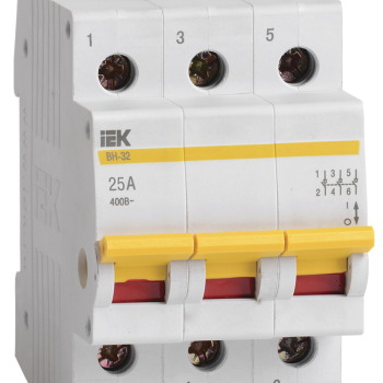 Выключатель нагрузки 3Р  25А IEK ВН-32 (4/80)